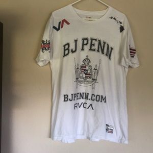 RVCA XL White BJ Penn T-Shirt